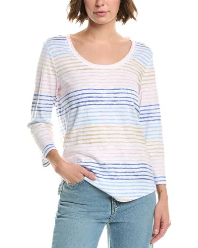 Tommy Bahama Ashby Isles Seabright Stripe T-shirt In White