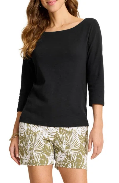 Tommy Bahama Ashby Slub Top In Black