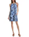 Tommy Bahama Aubrey Gulf Shore Halter Mini Dress In Blue
