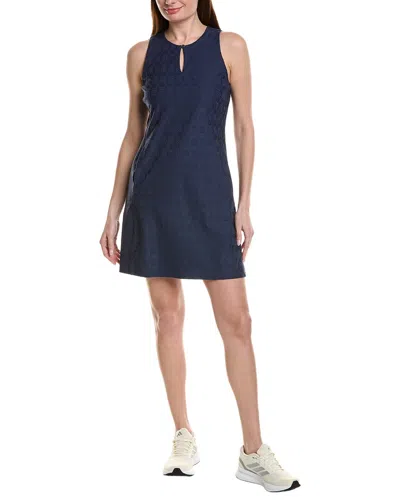 Tommy Bahama Aubrey Monogram Jacquard Islandzone Mini Dress In Blue