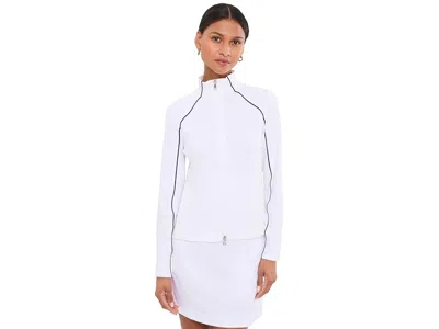 Tommy Bahama Aubrey Piped Full Zip Jacket Women's Jacket White: Xs (us 2), Nylon/spandex