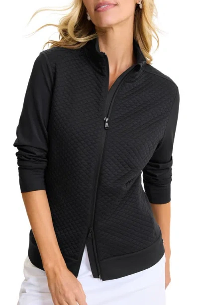 Tommy Bahama Aubrey Quilted Stretch Nylon Jacket In Black