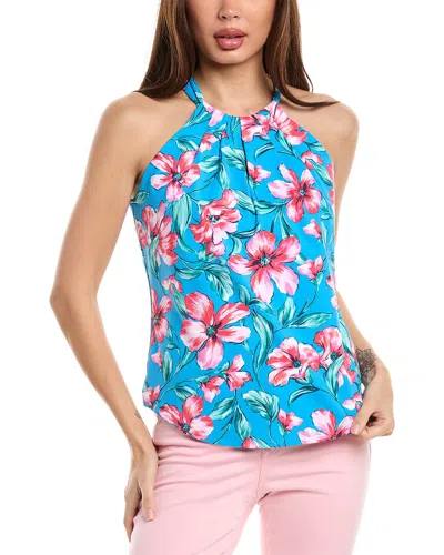 Tommy Bahama Aubrey St Barths Blossom Halter Top In Blue