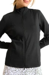 Tommy Bahama Aubrey Stretch Nylon Jacket In Black