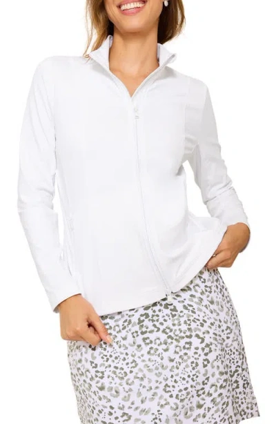 Tommy Bahama Aubrey Stretch Nylon Jacket In White