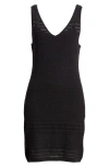 Tommy Bahama Ava Bay Linen Blend Tank Sweater Dress In Black
