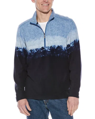 Tommy Bahama Azul Tides Fleece 1/2-zip Mock Neck Pullover In Blue
