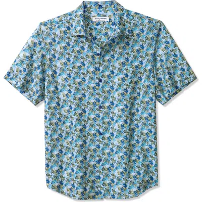 Tommy Bahama Bahama Coast Chico Palms Islandzone® Short Sleeve Button-up Shirt In Blue Monday