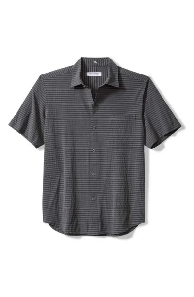 Tommy Bahama Bahama Coast Fades Away Islandzone® Camp Shirt In Black