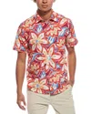 Tommy Bahama Bahama Coast Flora Fusion Camp Shirt In Red