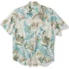 TOMMY BAHAMA TOMMY BAHAMA BAHAMA COAST JUNGLE HAVEN FLORAL ISLANDZONE® SHORT SLEEVE BUTTON-UP SHIRT