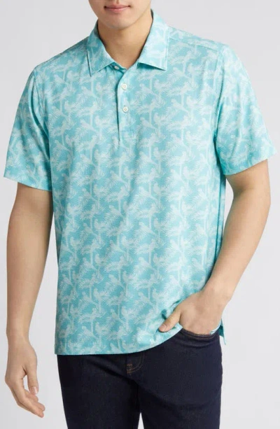 Tommy Bahama Men's Bahama Coast Parrot Paradise Islandzone Moisture-wicking Printed Polo Shirt In Opal