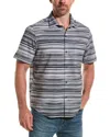 Tommy Bahama Bahama Coast Ripple Tides Shirt In Black