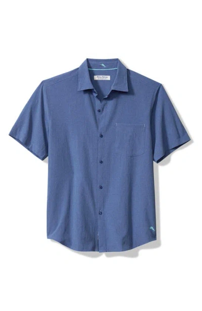 Tommy Bahama Bahama Coast Sandy Point Islandzone® Short Sleeve Button-up Shirt In Classic Blue