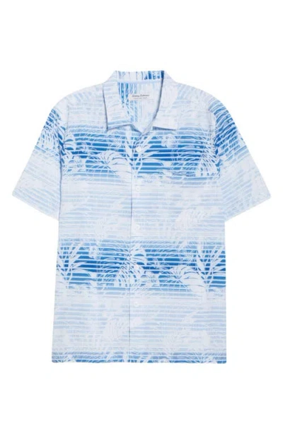 Tommy Bahama Bahama Coast Sardinia Seas Islandzone® Short Sleeve Button-up Shirt In Blue