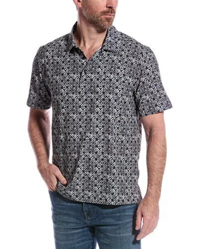 Tommy Bahama Bahama Coast Tropical Tiles Polo Shirt In Black
