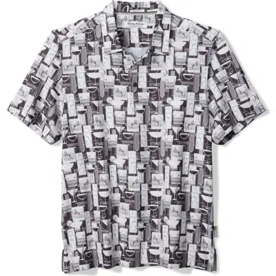 Tommy Bahama Bahama Coast Tropical Tonic Cocktail Print Islandzone® Short Sleeve Button-up Shirt In Multi