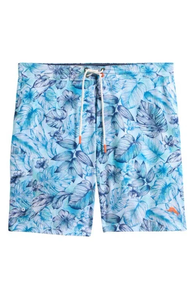Tommy Bahama Baja Front Swim Trunks In Vacation Blue