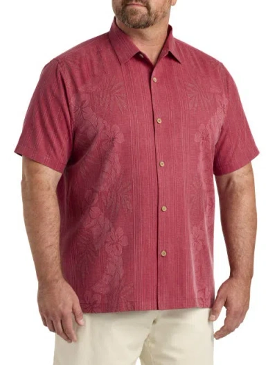 Tommy Bahama Bali Border Camp Shirt In Deep Havana