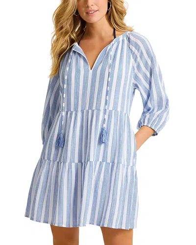 Tommy Bahama Bali Breeze Tiered Dress In Blue