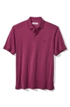 Tommy Bahama Bay Stripe Islandzone® Performance Polo In Purple Potion