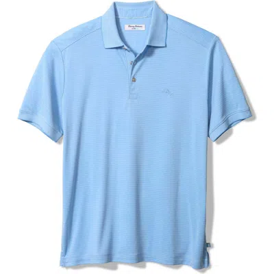 Tommy Bahama Bay Stripe Islandzone® Performance Polo In Seabank Sky