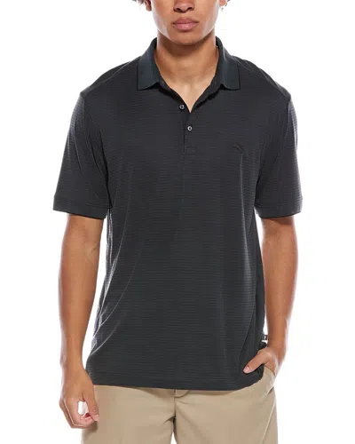 Tommy Bahama Bay Stripe Polo Shirt In Black