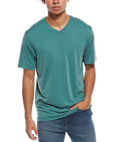 Tommy Bahama Bay Stripe V-neck T-shirt In Green