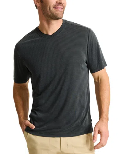 Tommy Bahama Bay Stripe V-neck T-shirt In Black