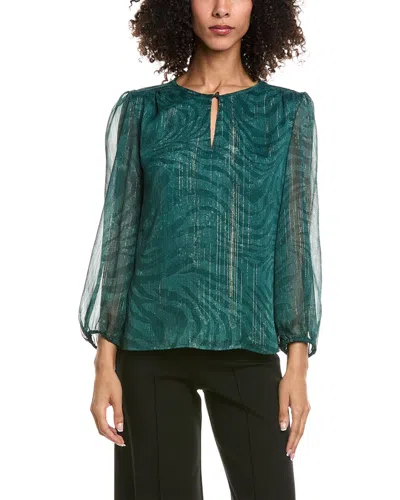 Tommy Bahama Bayside Zebra Blouse In Green