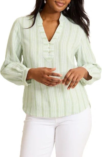Tommy Bahama Beach Breeze Popover Top In Green