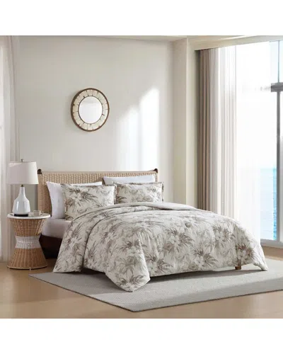 Tommy Bahama Beachway Blooms Cotton Linen Blend Comforter Set In Neutral