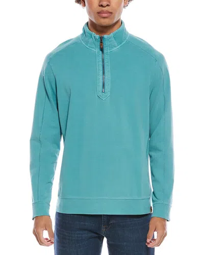 Tommy Bahama Ben And Terry 1/2-zip Pullover In Blue