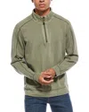 Tommy Bahama Ben And Terry /2-zip Pullover In Green