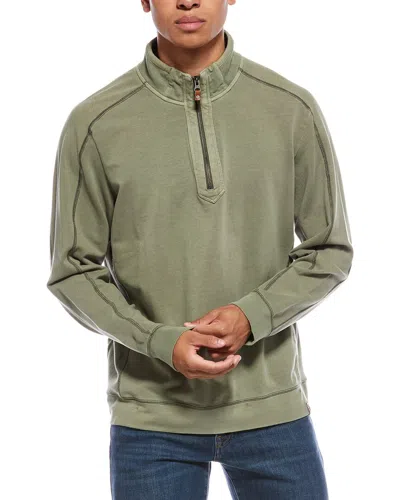 Tommy Bahama Ben And Terry /2-zip Pullover In Green