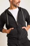 Tommy Bahama Ben & Terry Cotton Zip-up Hoodie In Coal