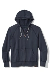 Tommy Bahama Ben & Terry Cotton Zip-up Hoodie In Ocean Deep