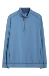 Tommy Bahama Ben & Terry Half Zip Sweatshirt In Burgundy