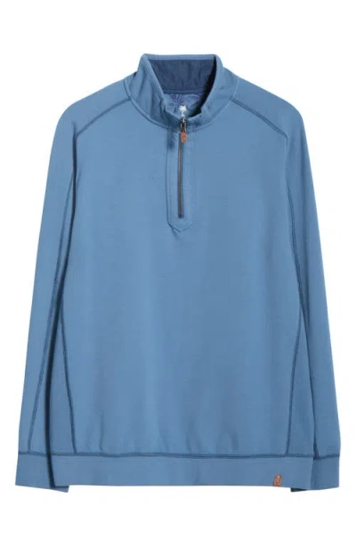 Tommy Bahama Ben & Terry Half Zip Sweatshirt In Burgundy
