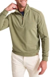 Tommy Bahama Ben & Terry Half Zip Sweatshirt In Tea Leaf