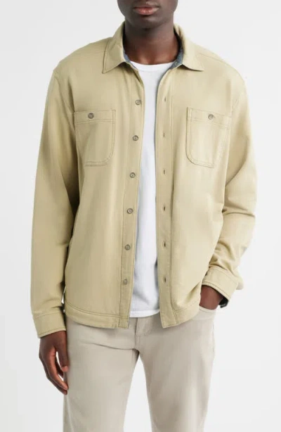 Tommy Bahama Ben & Terry Shirt Jacket In Brown