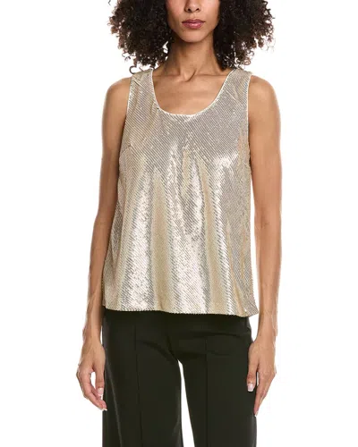 Tommy Bahama Bias Sequin Top In Gold