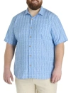 Tommy Bahama Big & Tall Coastal Cool Sport Shirt In Chambray Blue