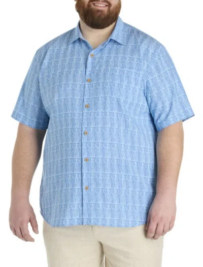 Tommy Bahama Big & Tall Coastal Cool Sport Shirt In Chambray Blue