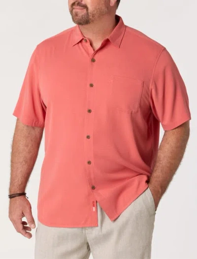 Tommy Bahama Big & Tall Coastal Ease Islandzone® Sport Shirt In Red