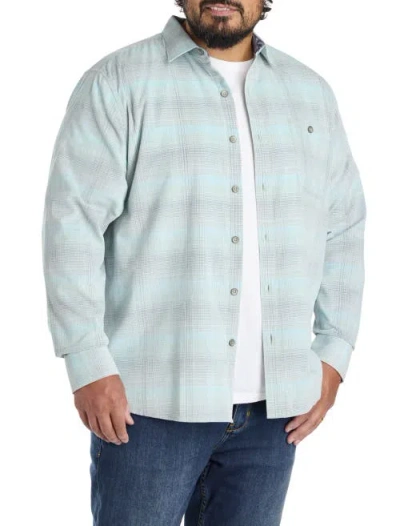 Tommy Bahama Big & Tall Coastline Cord Mesa Plaid Sport Shirt In Blue