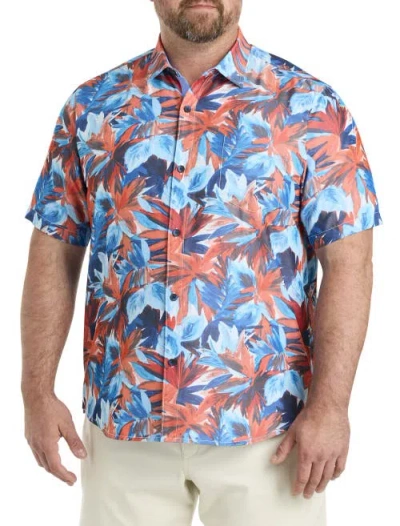 Tommy Bahama Big & Tall Coconut Point Firecracker Sport Shirt In Red