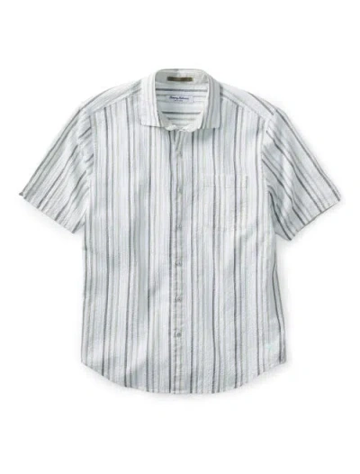 Tommy Bahama Big & Tall Nova Wave Silva Stripe Sport Shirt In Animal Print
