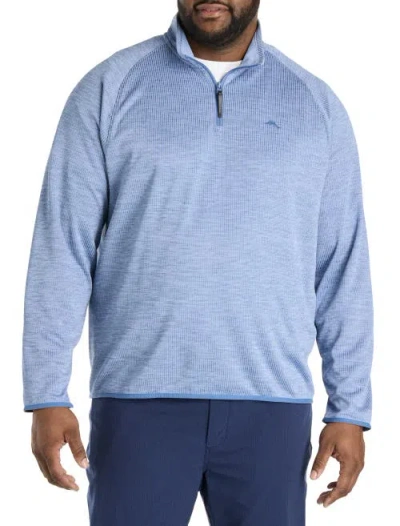 Tommy Bahama Big & Tall Palm Pro 1/4-zip Pullover In Blue