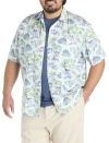 Tommy Bahama Big & Tall Paradise Isle Printed Sport Shirt In White
